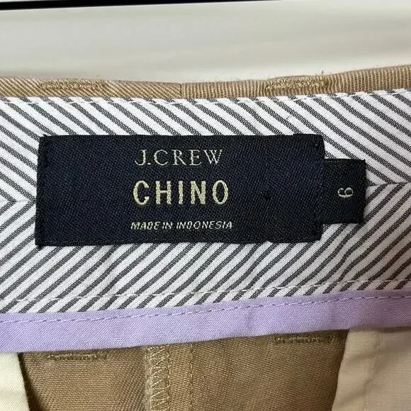 J.Crew Tan Chino Shorts Size 6 - Picture 2 of 4